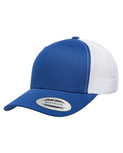 Bandit Cheap Custom Hat Affordable Yupoong Mens Adjustable Trucker Hat Blue