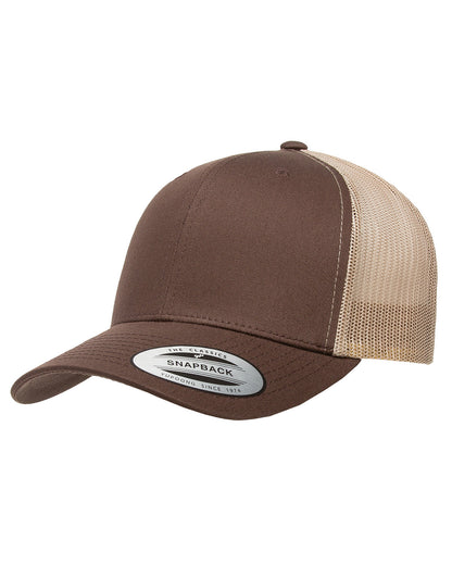 Bandit Cheap Custom Hat Affordable Yupoong Mens Adjustable Trucker Hat Brown
