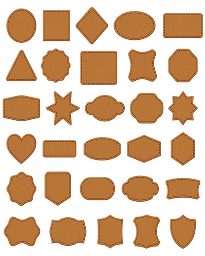 Cheap Custom Leather Patches Shapes