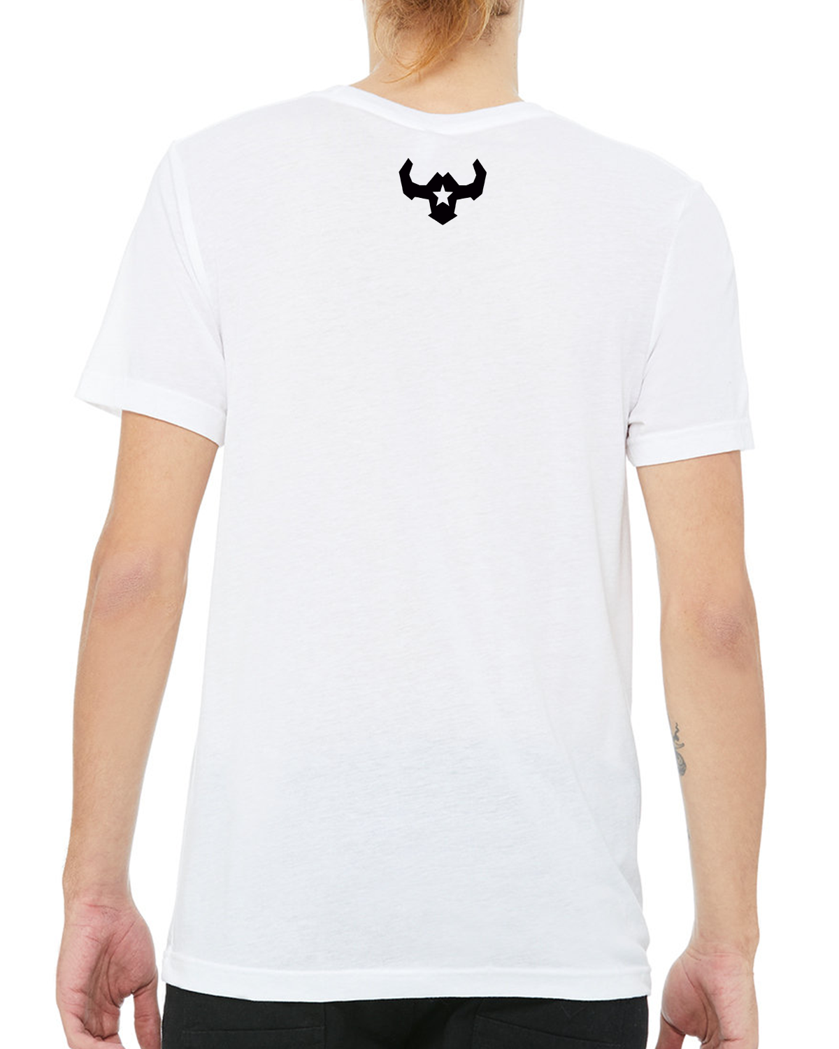 Cowboy Apparel Affordable Custom Apparel Original White VQRO Bull Chest Emblem T-Shirt 