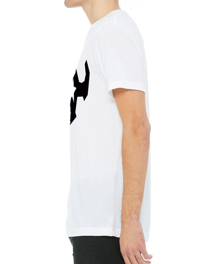 Cheap Affordable Custom Apparel Original White VQRO Bull Chest Emblem T-Shirt 