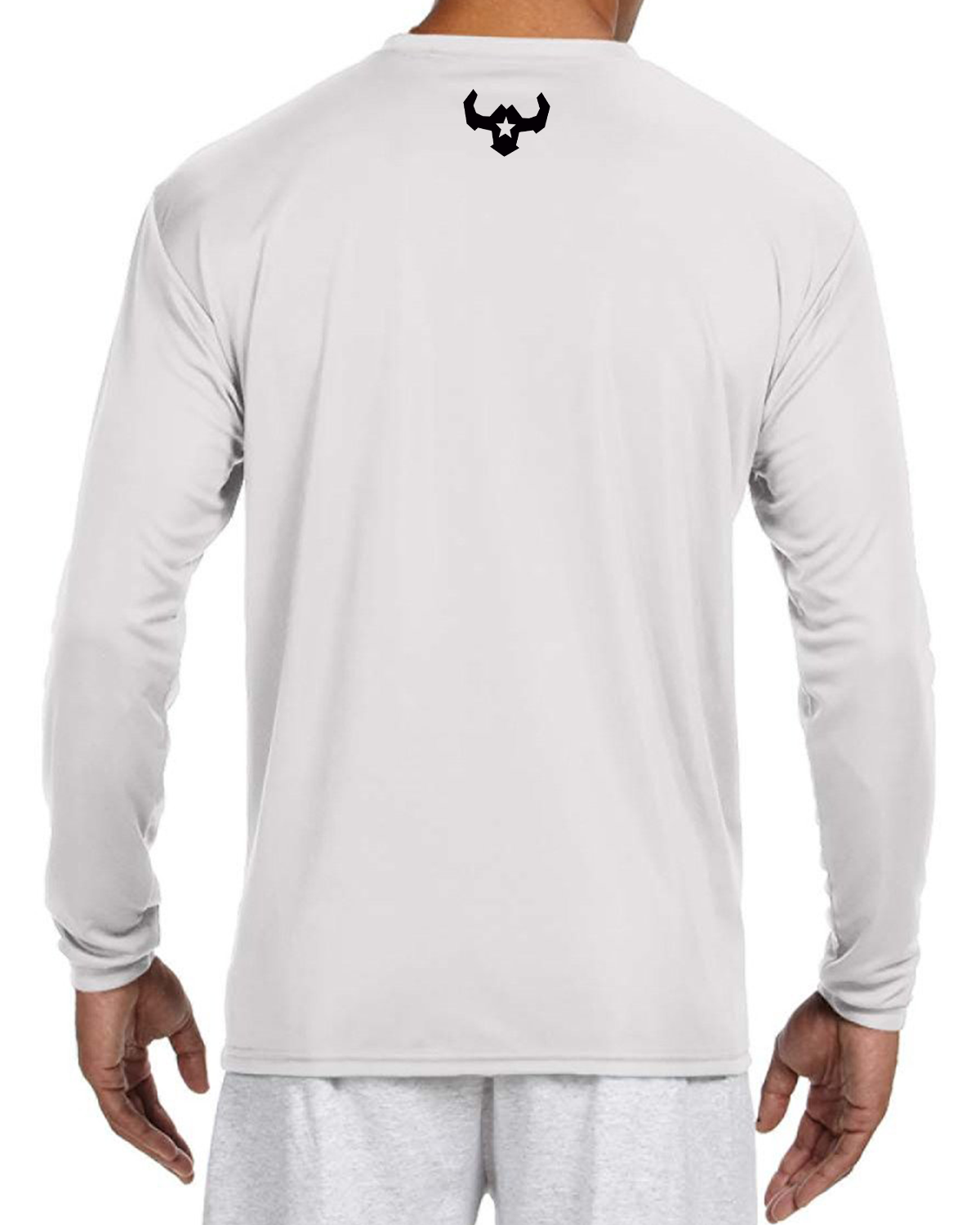 Affordable Custom Apparel Long Sleeve High Performance White VQRO Shirt