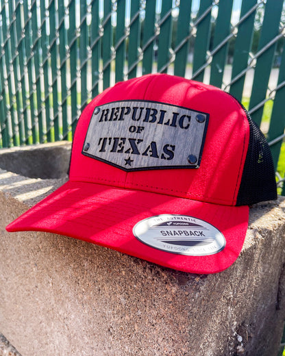 Republic of Texas Customized Hats Promotional Caps Embroidered Hats Yupoong Richardson 112 Affordable Custom