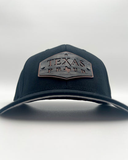 Affordable Custom Hats Original Texas Proud Edition Real Wood & Leather Patch Hat Retro Trucker Mesh Cap Cheap Custom Hats