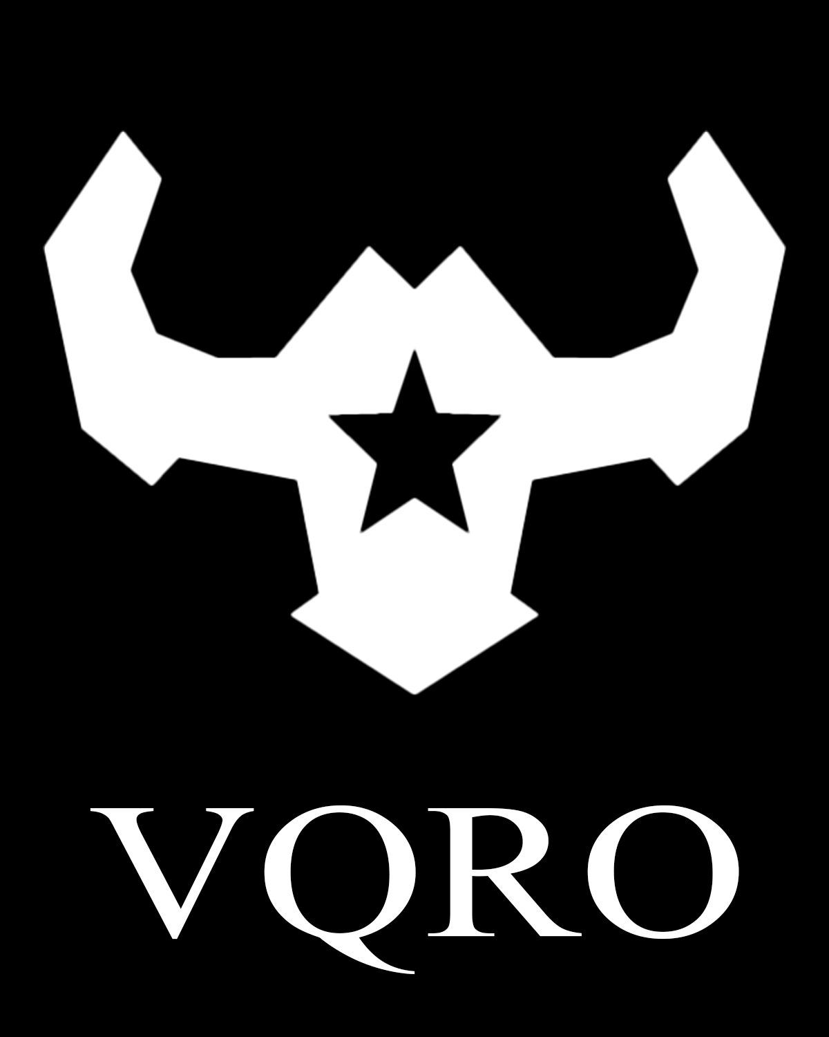 Cheap Original VQRO Bull Chest Emblem Black T-Shirt Affordable Custom Hats and Apparel