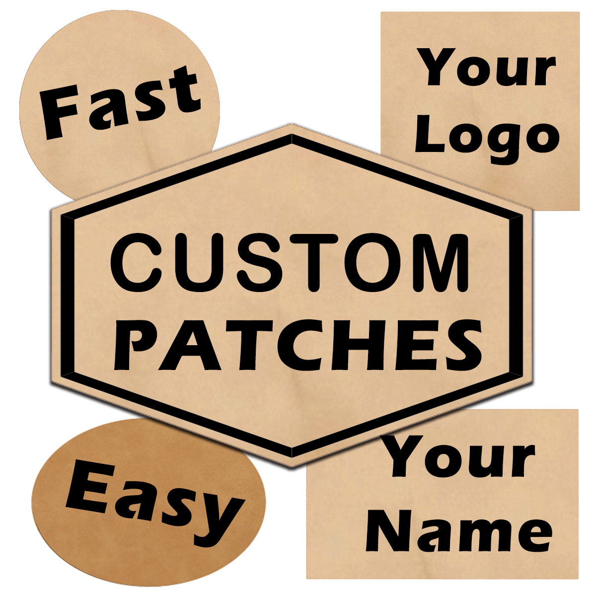 Cheap Custom Leather Patches Hats 
