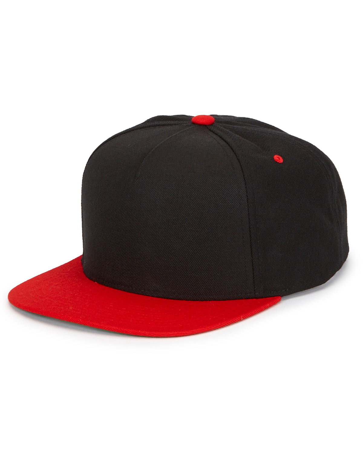 Cheap Affordable Custom Hats Caps Custom Leather and Wood Patches Engraved With Your Logo Hats Black Yupoong Red and Black